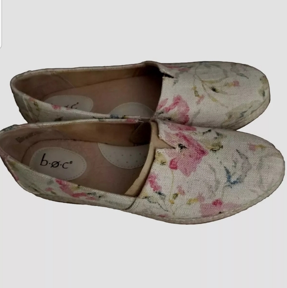 B.O.C. Born Concept Floral Espadrilles Canvas Slip-on Shoes Women's Size 9 - Picture 4 of 9